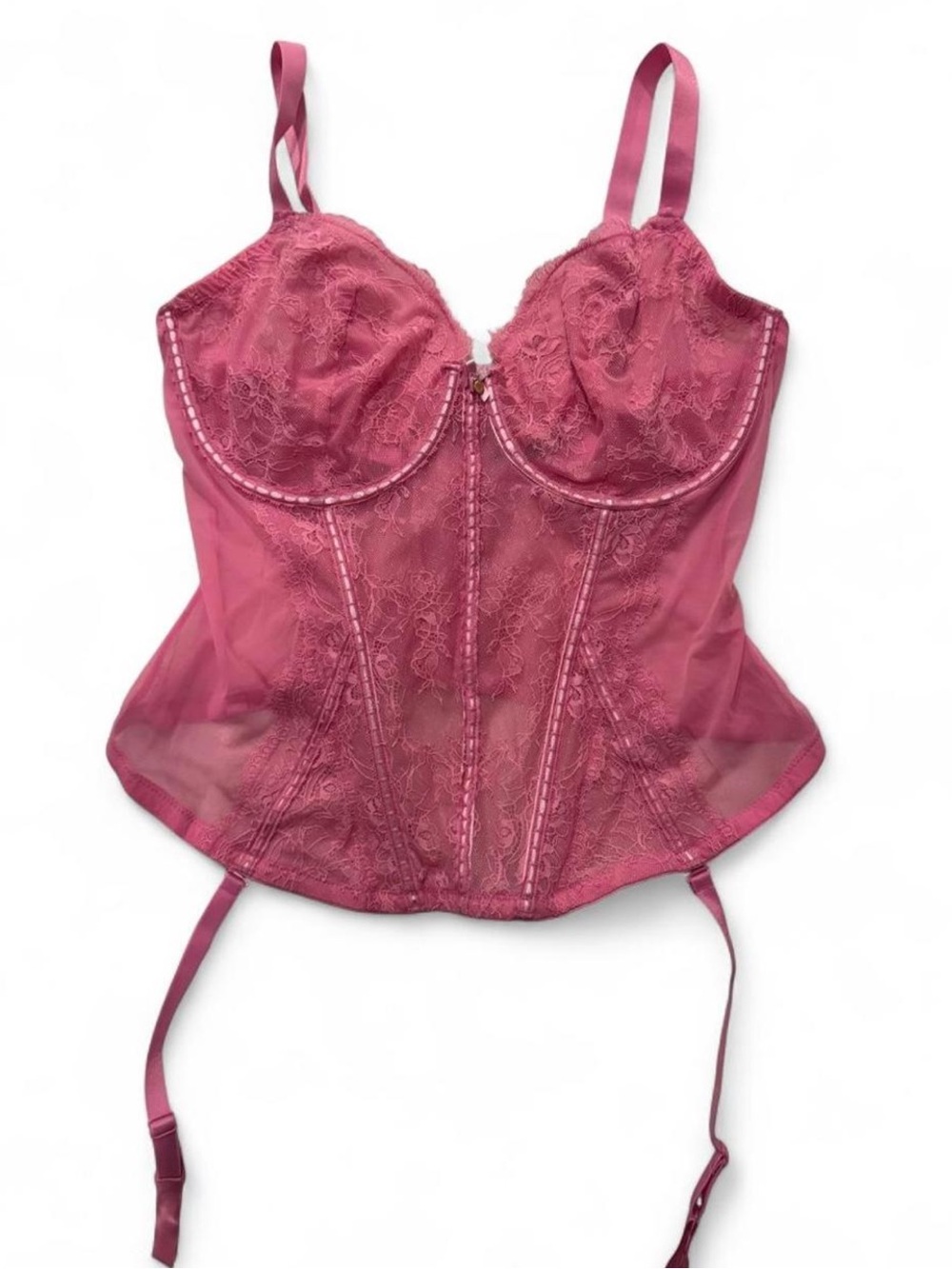 Adore Me Rose Lace Bustier with Garter Straps
